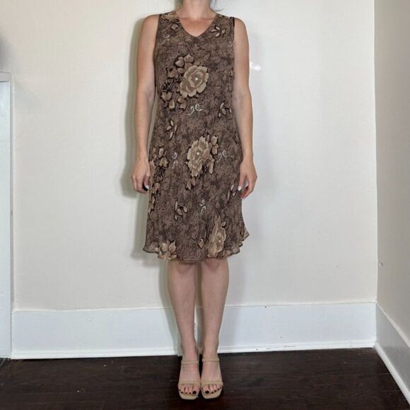 Stunning Y2K Fairy Lapis Brown Dress Size Medium - Picture 3 of 5